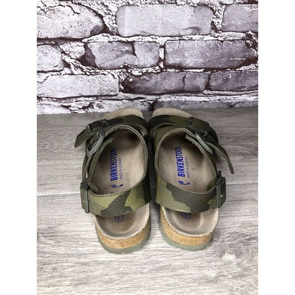 Birkenstock Milano Army Green Leather Ankle Strap Sandals Women’s Sz 37EU/6M US - Picture 6 of 16